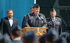 Předání funkce velitele Správy letiště Pardubice