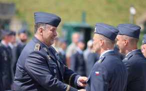 Předání funkce velitele Správy letiště Pardubice